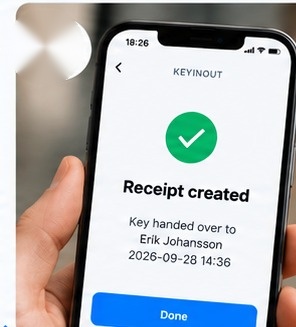 Digital KeyInOut receipt